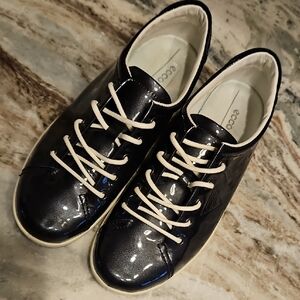 Ecco Patent Leather Sneakers.